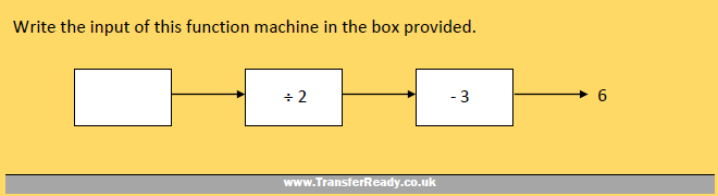 Transfer Test Function Machines Example 2