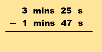 How to subtract time method part 1