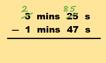 How to subtract time method part 2