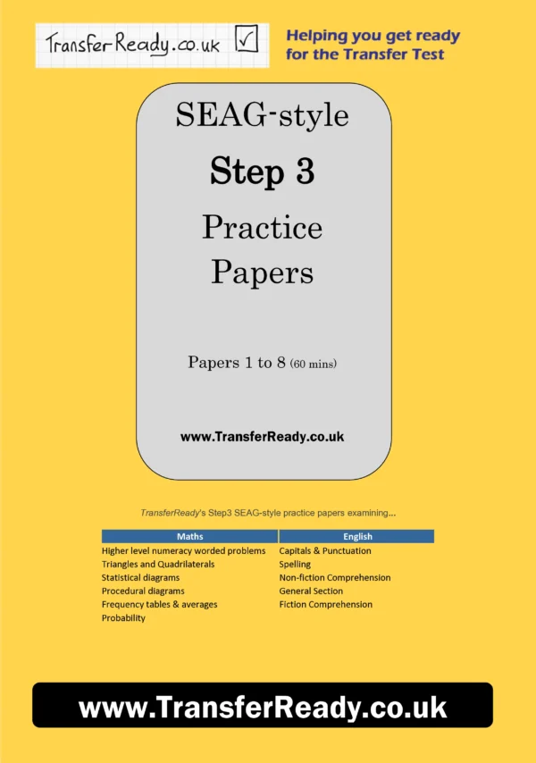 SEAG style Step3 practice question papers | TransferReady